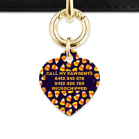 Bailey & Bone Pet Tag Candy Corn Pattern Pet Tag