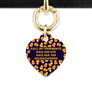 Bailey & Bone Pet Tag Candy Corn Pattern Pet Tag