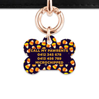 Bailey & Bone Pet Tag Candy Corn Pattern Pet Tag