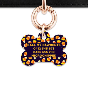 Bailey & Bone Pet Tag Candy Corn Pattern Pet Tag