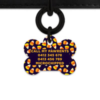 Bailey & Bone Pet Tag Candy Corn Pattern Pet Tag