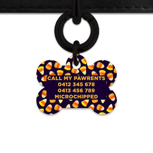 Bailey & Bone Pet Tag Candy Corn Pattern Pet Tag