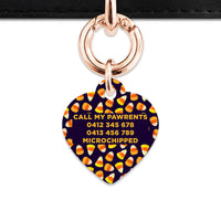 Bailey & Bone Pet Tag Candy Corn Pattern Pet Tag
