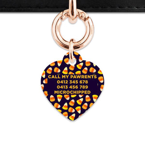 Bailey & Bone Pet Tag Candy Corn Pattern Pet Tag