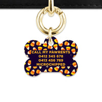 Bailey & Bone Pet Tag Candy Corn Pattern Pet Tag
