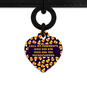 Bailey & Bone Pet Tag Candy Corn Pattern Pet Tag