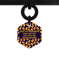 Bailey & Bone Pet Tag Candy Corn Pattern Pet Tag
