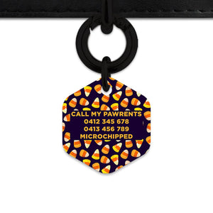 Bailey & Bone Pet Tag Candy Corn Pattern Pet Tag