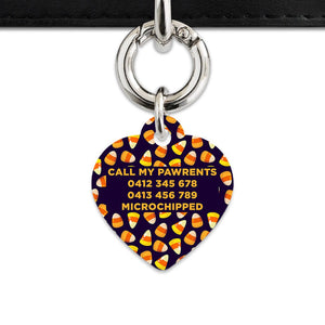 Bailey & Bone Pet Tag Candy Corn Pattern Pet Tag
