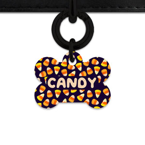 Bailey & Bone Pet Tag Candy Corn Pattern Pet Tag