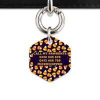 Bailey & Bone Pet Tag Candy Corn Pattern Pet Tag