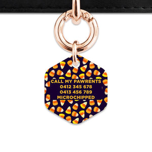 Bailey & Bone Pet Tag Candy Corn Pattern Pet Tag