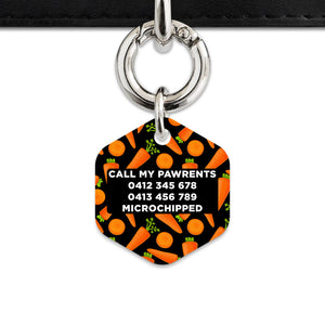 Bailey & Bone Pet Tag Carrots Pattern Pet Tag