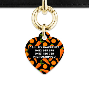 Bailey & Bone Pet Tag Carrots Pattern Pet Tag