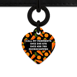 Bailey & Bone Pet Tag Carrots Pattern Pet Tag