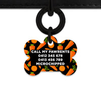 Bailey & Bone Pet Tag Carrots Pattern Pet Tag