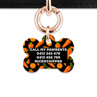 Bailey & Bone Pet Tag Carrots Pattern Pet Tag