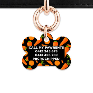 Bailey & Bone Pet Tag Carrots Pattern Pet Tag
