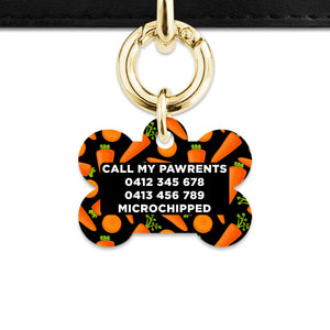 Bailey & Bone Pet Tag Carrots Pattern Pet Tag