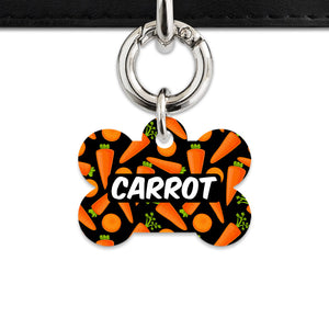 Bailey & Bone Pet Tag Carrots Pattern Pet Tag