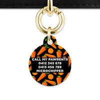 Bailey & Bone Pet Tag Carrots Pattern Pet Tag