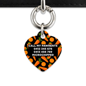 Bailey & Bone Pet Tag Carrots Pattern Pet Tag
