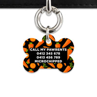 Bailey & Bone Pet Tag Carrots Pattern Pet Tag