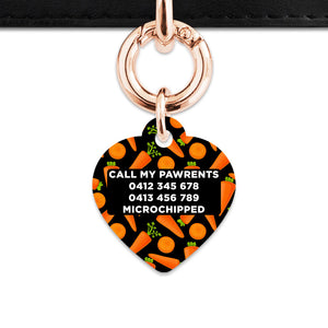 Bailey & Bone Pet Tag Carrots Pattern Pet Tag