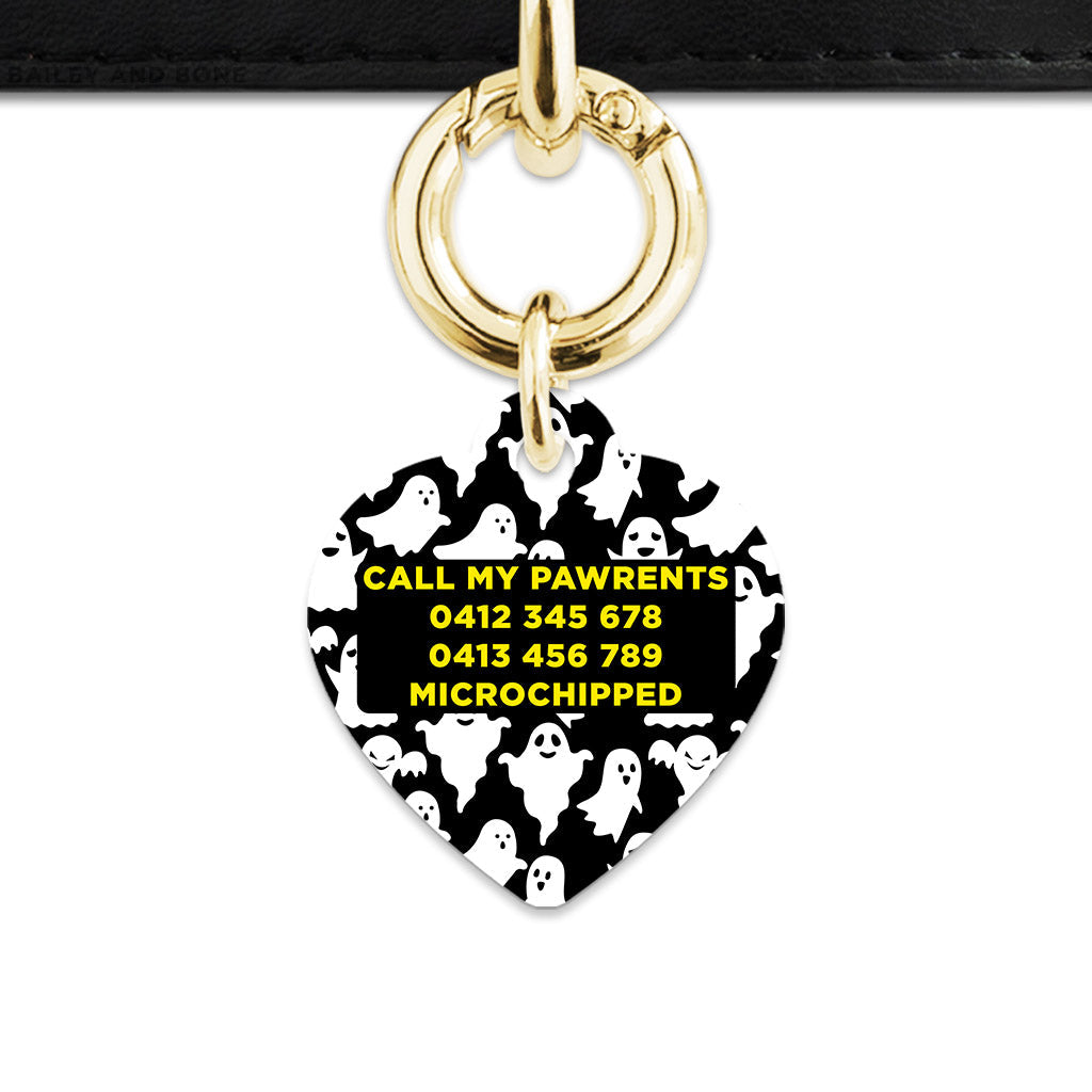 Bailey & Bone Pet Tag Ghost Pattern Pet Tag