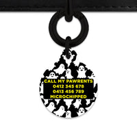Bailey & Bone Pet Tag Ghost Pattern Pet Tag