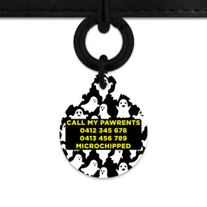 Bailey & Bone Pet Tag Ghost Pattern Pet Tag