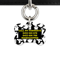 Bailey & Bone Pet Tag Ghost Pattern Pet Tag