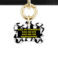 Bailey & Bone Pet Tag Ghost Pattern Pet Tag