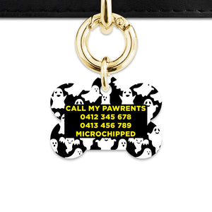 Bailey & Bone Pet Tag Ghost Pattern Pet Tag