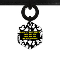 Bailey & Bone Pet Tag Ghost Pattern Pet Tag