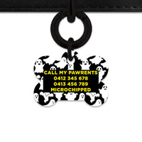 Bailey & Bone Pet Tag Ghost Pattern Pet Tag