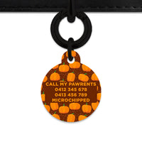 Bailey & Bone Pet Tag Pumpkin Pattern Pet Tag