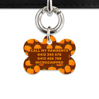 Bailey & Bone Pet Tag Pumpkin Pattern Pet Tag