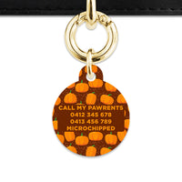 Bailey & Bone Pet Tag Pumpkin Pattern Pet Tag