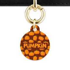 Pumpkin Pattern Pet ID Tag