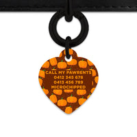 Bailey & Bone Pet Tag Pumpkin Pattern Pet Tag