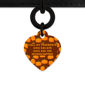 Bailey & Bone Pet Tag Pumpkin Pattern Pet Tag