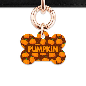 Bailey & Bone Pet Tag Pumpkin Pattern Pet Tag