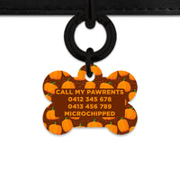Bailey & Bone Pet Tag Pumpkin Pattern Pet Tag