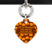 Bailey & Bone Pet Tag Pumpkin Pattern Pet Tag
