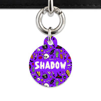 Bailey & Bone Pet Tag Spooky Halloween Pattern Pet Tag