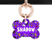 Bailey & Bone Pet Tag Spooky Halloween Pattern Pet Tag