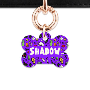 Bailey & Bone Pet Tag Spooky Halloween Pattern Pet Tag