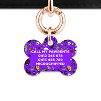 Bailey & Bone Pet Tag Spooky Halloween Pattern Pet Tag