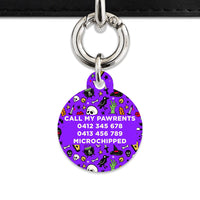 Bailey & Bone Pet Tag Spooky Halloween Pattern Pet Tag